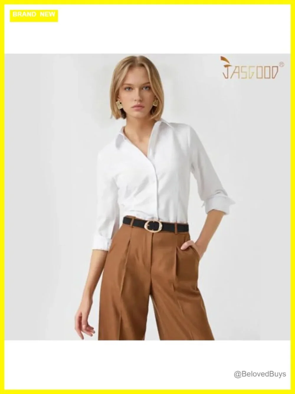 Women Leather Belt Faux Suede Casual Waist Belt Gold Buckle Jeans Pants